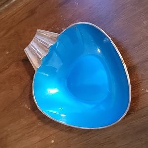 Vintage Reed & Barton Enameled Silver Ashtray